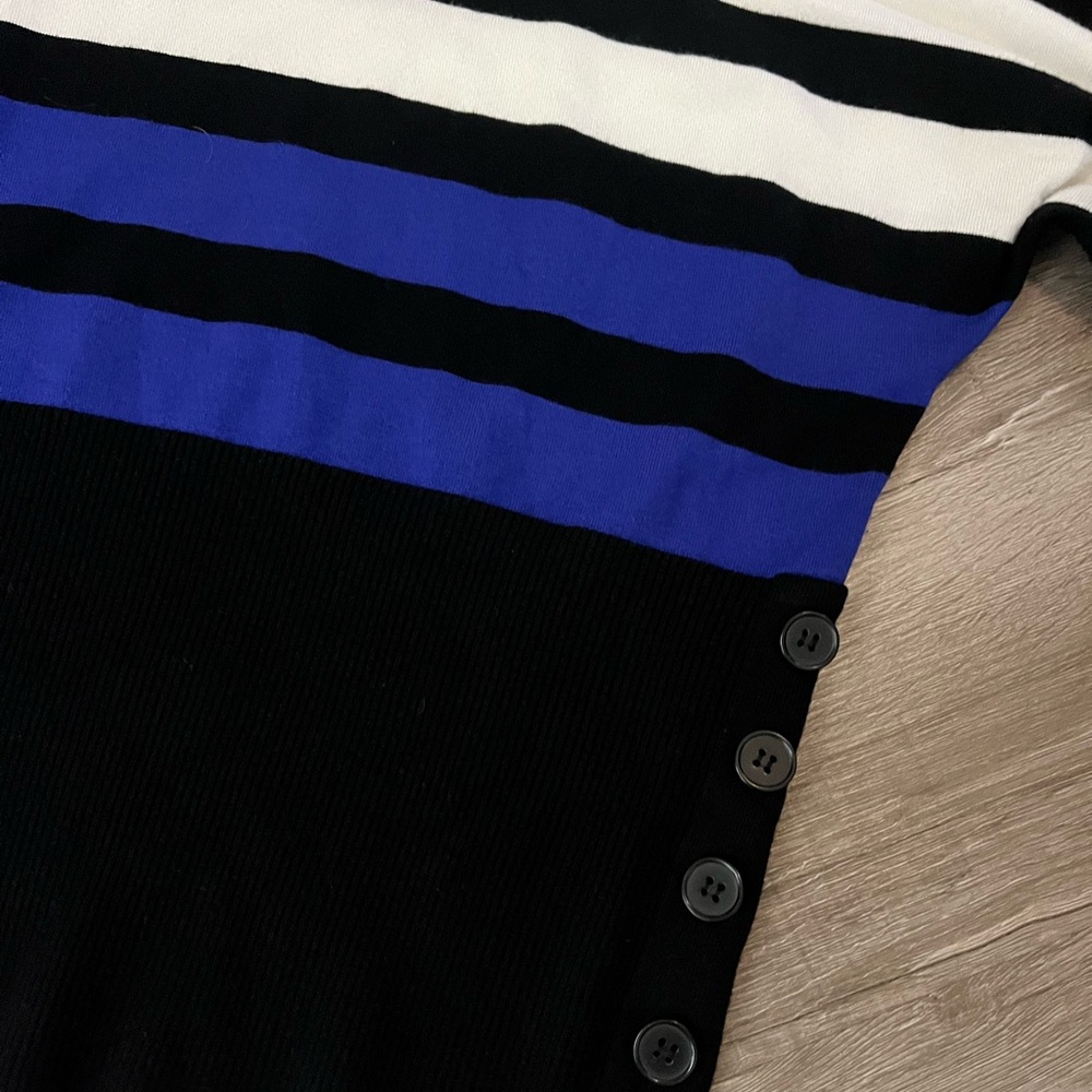 Spense Black and White Striped Top - Picture 2 of 4